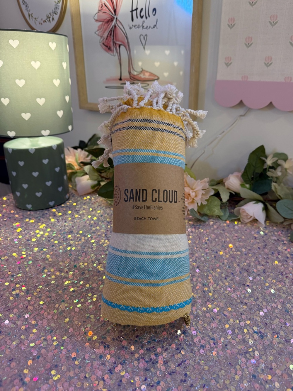 NWT Sand Cloud Beach Towel - From Popular “Mystery” Collection! ☀️🩵💛